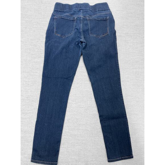LIVERPOOL Jeans Sienna Pull-On Stretch Dark Wash Blue MidRise Back Pockets 10 - Picture 3 of 12